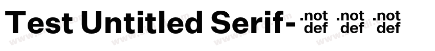 Test Untitled Serif字体转换